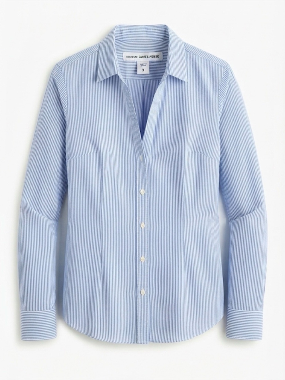 Standard James Perse Blue Striped Long Sleeve Button-Down – Size 3 / Large